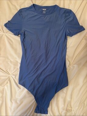 aerie Blue Short-Sleeve  Bodysuit